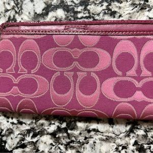 Coach checkbook cover